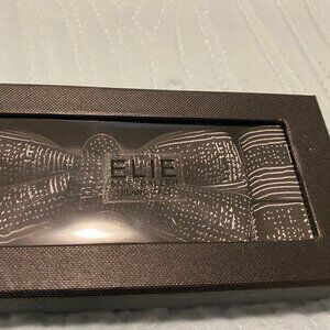 Elie Bellah Little Boys Bow Tie Cuff Link Pocket Square Grey/White Pattern Set